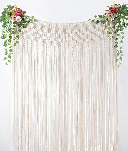 Mkono Macrame Curtain Boho Doorway Decoration