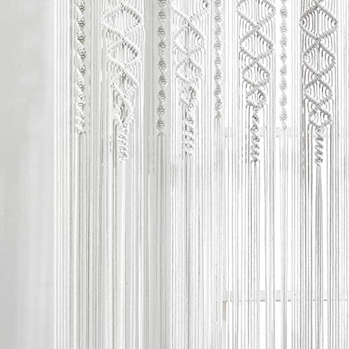 Lush Decor Boho Macrame Cotton Curtain Panel - 40x95