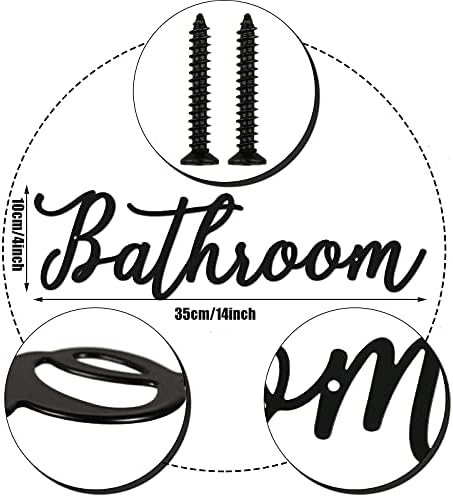 Jetec Iron Farmhouse Metal Sign with Black Letter