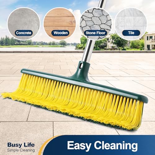 Yocada Heavy Duty Broom with Curved Bristles 587 Inch