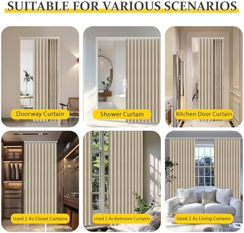 AJAZZ 100 Blackout Doorway Curtain Panel