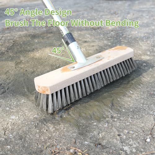 ETOUPA Heavy Duty Deck Brush with 62 Long Handle 1