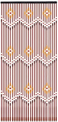 Eapmic Beaded Curtain 31 Line Dense Bamboo Wood
