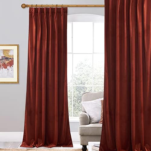 StangH Velvet Curtain Panel 52x96 Inches for Doorway