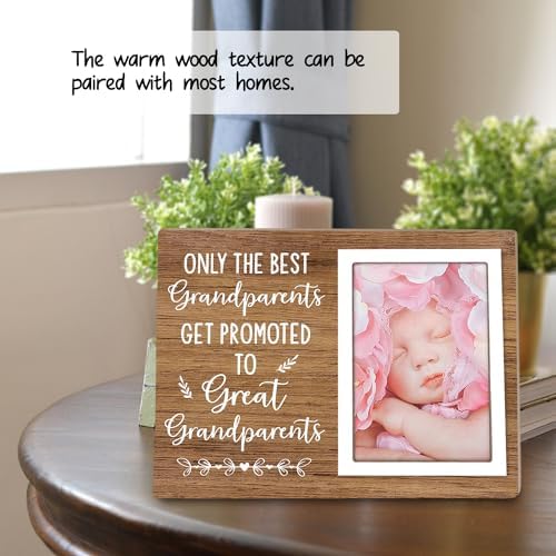 Itsoly Grandparents Wooden Picture Frame - 4x6inch Vertical Portrait