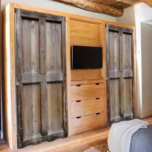 Shixiaoyan Rustic Wooden Door Curtain 34x80