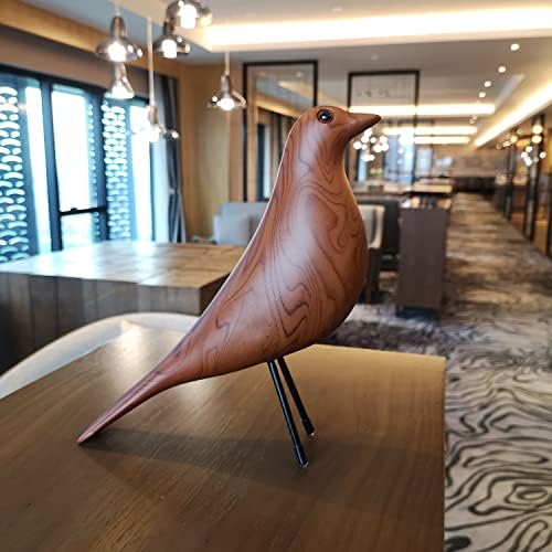 Mid-Century House Bird Sculpture - Wood Color
