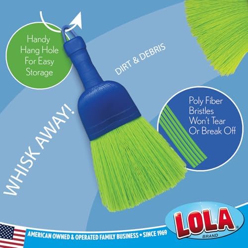 Lola 6-Pack Hand Broom with Hang Hole for Easy Storage