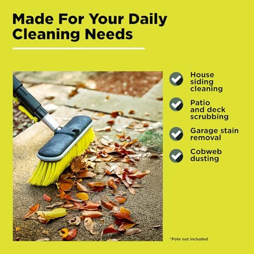 DOCAZOO Scrub Brush Set with 7-30 Ft Extension Pole