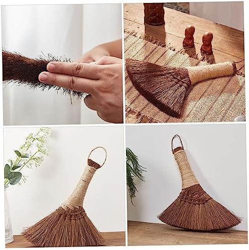 MOLUCKFU Palm Fiber Dust Broom for Cleaning Hard to Reach Areas
