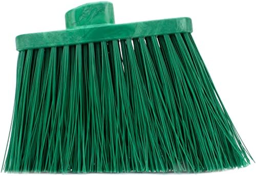 SPARTA 12-Inch Angled Push Broom Head Green Pack of 12