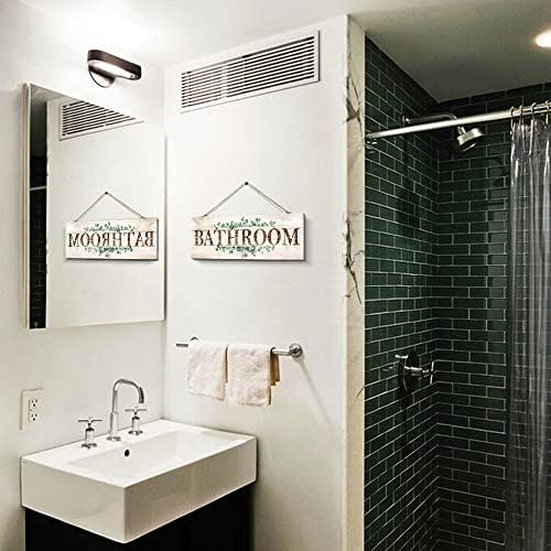 VGICH Bathroom Sign Wall Decor 47x137 Inches
