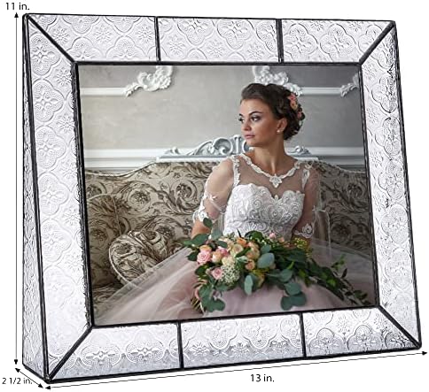 Clear Glass Picture Frame 8x10 Horizontal Display