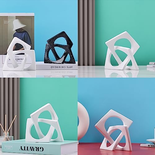 DOVDOV Geometric Cube Knot Sculpture Decor