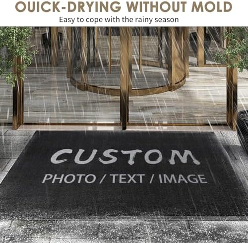 Custom Doormat with Logo - Non Slip Washable Area Rug 1