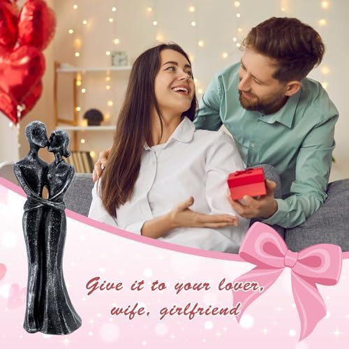 Xmeden Romantic Couple Resin Sculptures for Anniversary Gifts