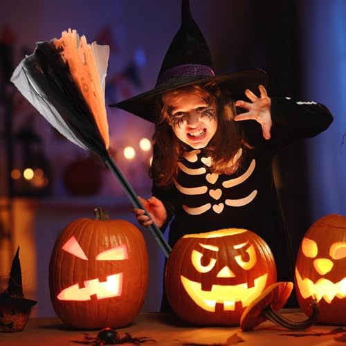 2pcs Halloween Witch Broom Costume Prop