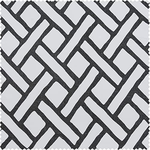 HPD Half Price Drapes Modern Geometric Printed Curtains 96 Inches Long