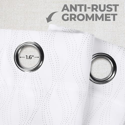 Superior Blackout Curtains with Grommet Header Set of 2 52 x 96