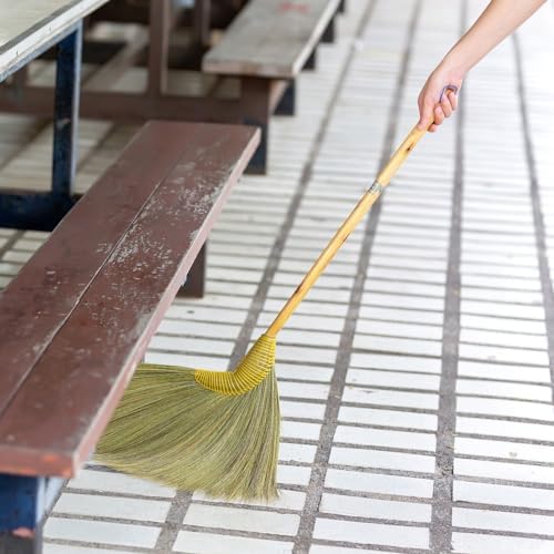 SN SKENNOVA 10-Piece Natural Grass Broom Set