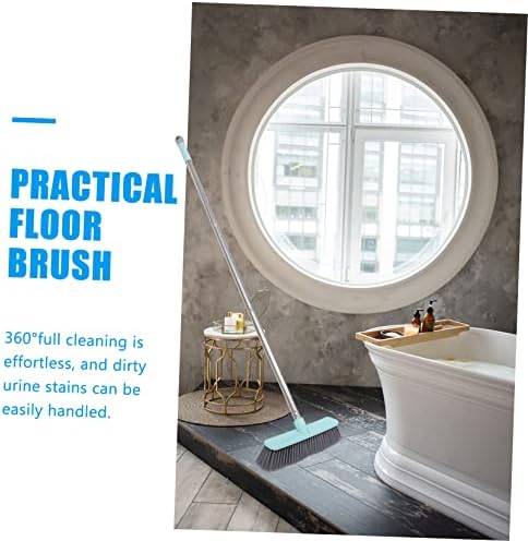 HOUDERCO Long Handle Floor Cleaning Brush with Soft Bristles