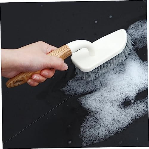 Hoement 2pcs Hard Bristle Floor Brush Set