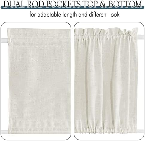PONY DANCE Door Curtain Panel - Light Cream Linen Blend
