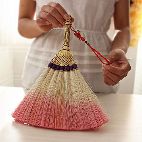 MXY Mini Broom with Short Handle for Home and Automotive Cleaning