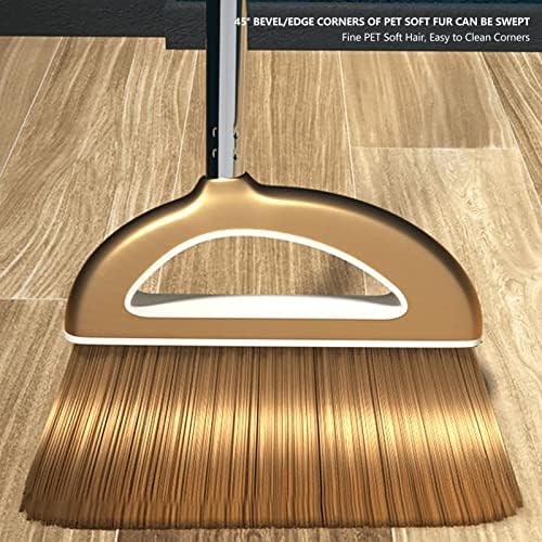 Bavokon Upgrade Long Handle Broom with Dustpan Combo Set