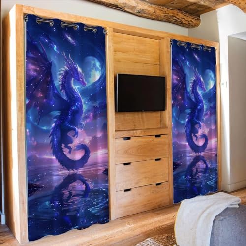 Dragon Door Curtain Home Decor 34x80 Inch