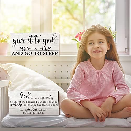 Chunful Give It to God and Go to Sleep Wall Sign