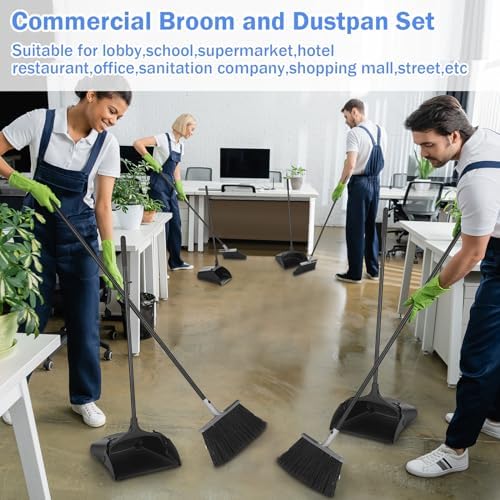 Yungyan 6-Piece Broom and Dustpan Combo Set