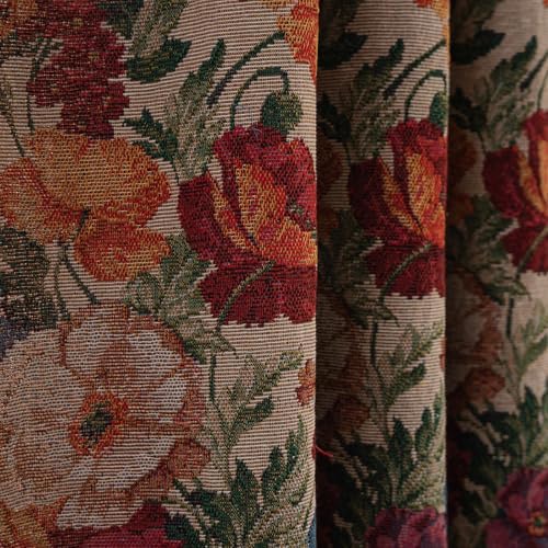 ENJOYBRIDAL Boho Floral 96 Curtains 2 Panels