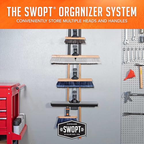 SWOPT 18 Push Broom with 60 EVA Foam Handle Blue