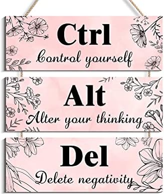 Ctrl Alt Del Wall Decor - Pink