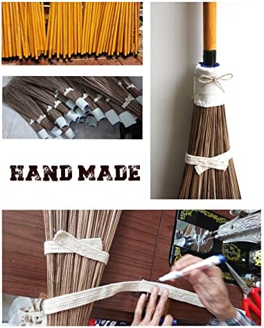 NeKenKy Coconut Broom - 55 Inches Heavy Duty for Outdoor Cleaning