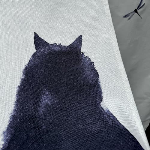 Ofat Home Japanese Ink Cat Noren Door Curtain