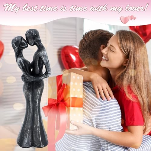 Xmeden Romantic Couple Resin Sculpture for Anniversary Gifts