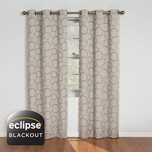 Eclipse Meridian Blackout Thermal Curtain 42x95 Linen