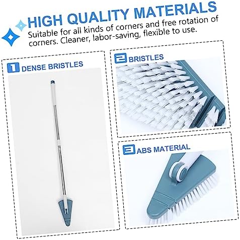EXAOMBLE 1pc Multi-Purpose Bathroom Scrub Brush Long Handle