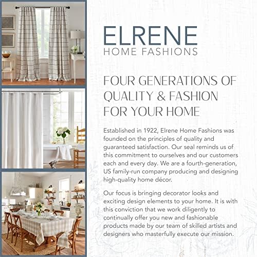 Elrene Gray Crushed Semi-Sheer Curtain 52x95 1 Panel