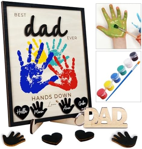 10 Best Dad Ever Handprint Frame DIY Kit