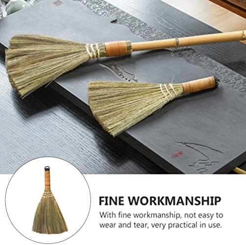 LIFKOME Mini Whisk Broom Set Natural Wood