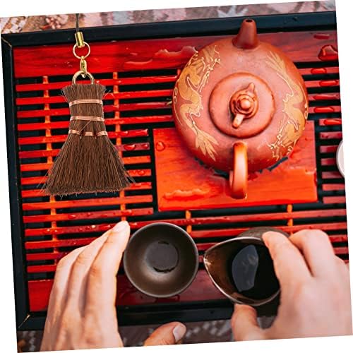 Hand Broom for Tea Ceremony Cleaning - Portable Palm Fiber Duster