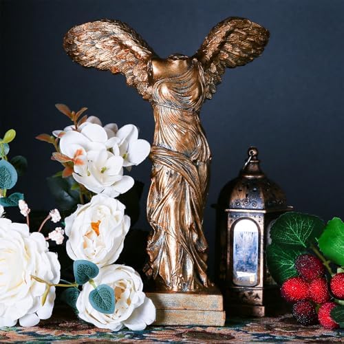 Winged Victory of Samothrace Statue 94 H Gold Bronze Resin Sculpture