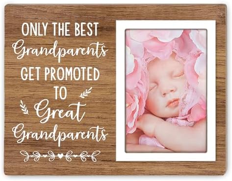 Itsoly Grandparents Wooden Picture Frame - 4x6inch Vertical Portrait