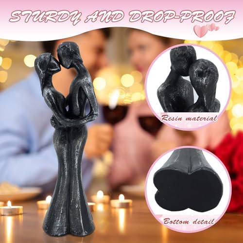 Xmeden Romantic Couple Resin Sculpture for Anniversary Gifts