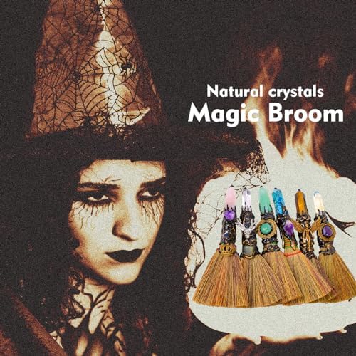 RJINGSHI Natural Magic Amethyst Tower Broom