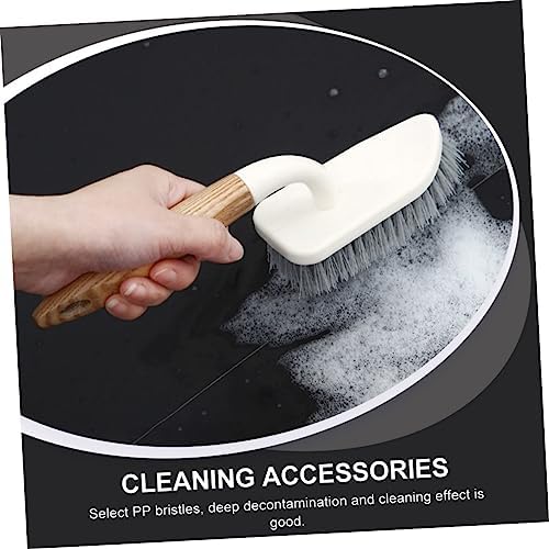 Hoement 2pcs Hard Bristle Floor Brush Set