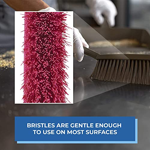 Vikan 14 Inch Pink Hand Broom for Floors and Surfaces